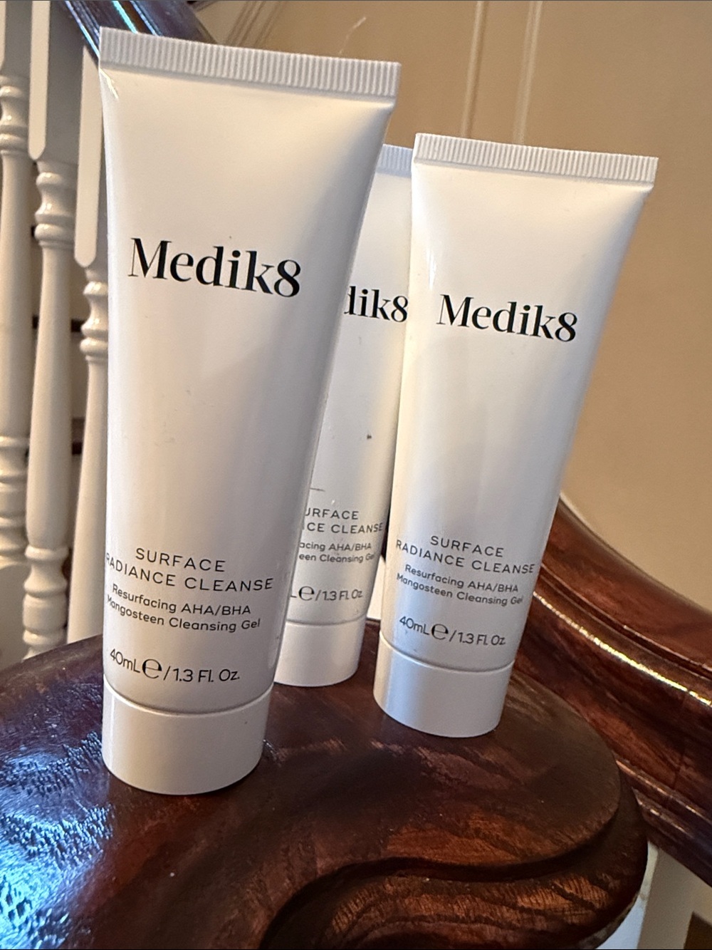 Medik8 Surface Radiance Cleanse 40 ml each x 3 ( 3.9 oz ) Brand New
